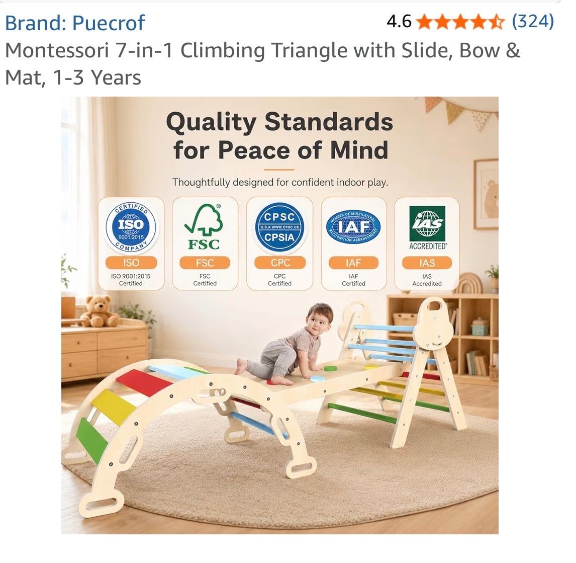 Giocattoli: Triangle d'escalade Montessori – Usato da Orbe venduto da mar_n78q 1