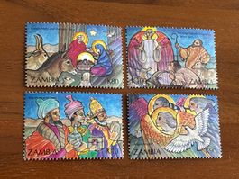 Weihnachten! Briefmarken aus Sambia, Rarität