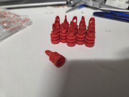 Dichtungszapfen M16 rot 16 Stück für Installationsroh