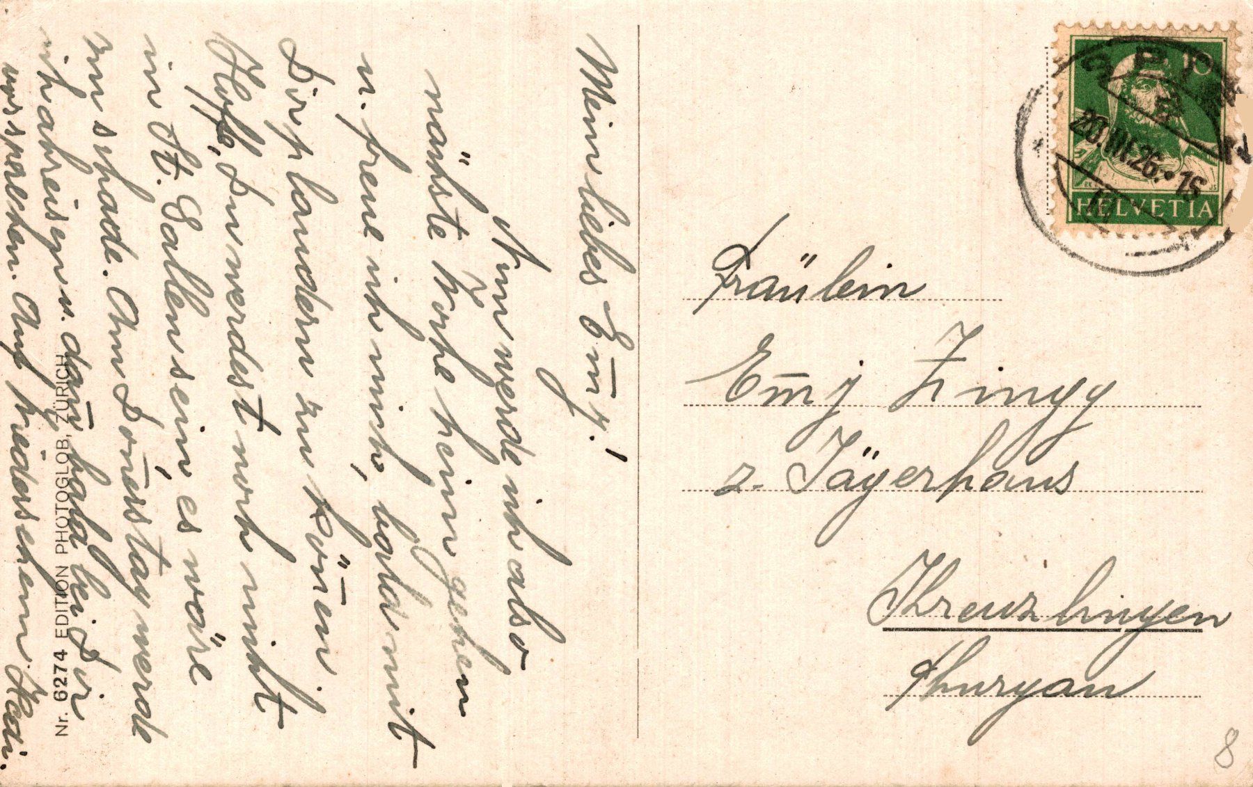 Cartoline postali: Spiez Bahnhof. – Usato da Bronschhofen venduto da Astore 1