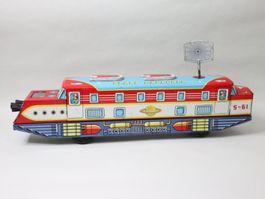 Blech Zug Space Explorer Train Schwungrad made in Japan 60's