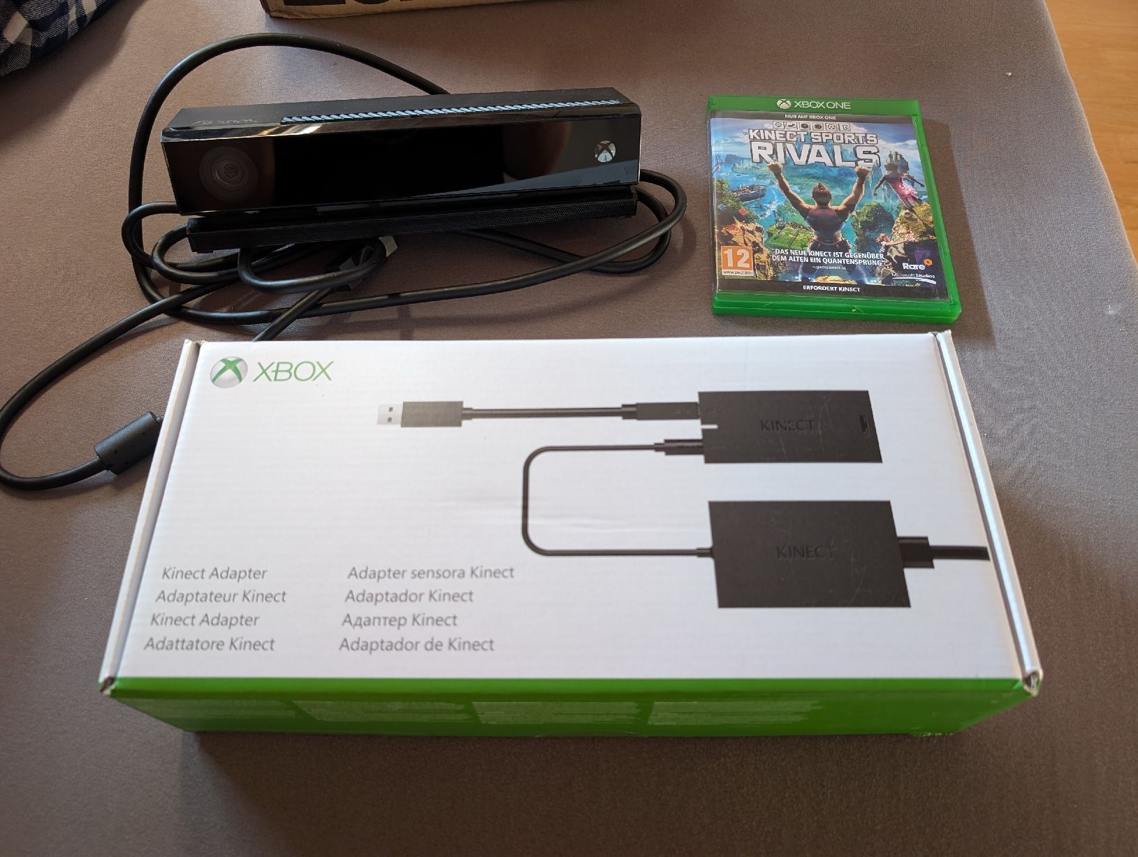 Microsoft Consoles: Xbox One Kinect Set - Kamera / Kinect Adapter / Sports Rival – D'occasion à Zürich par mic_gdn5 1