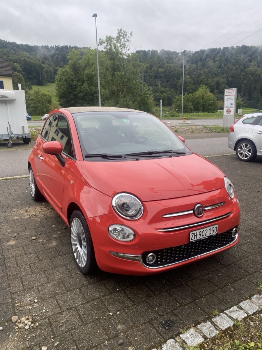 Fiat Autos: Fiat 500C Cabrio Rot/Beige – D'occasion à Luzern par ach_vb6r 1