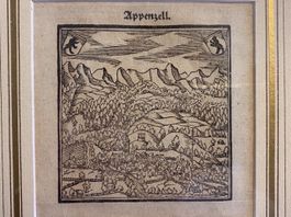 Appenzell Holzschnitt Münsters Cosmogra.