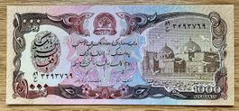 1000 Afghanis Afghanistan 1991!!! UNC!!!