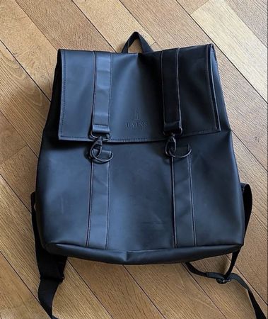 Rains Backpack black waterproof used