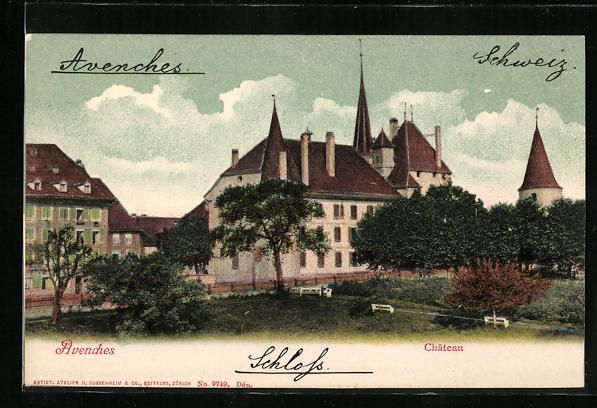 Cartoline postali: AK Avenches, Das Schloss – Usato da Berlin venduto da bartko-reher