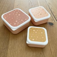 3er Set Znünibox Lunchbox mit Sternen, NEU!