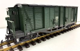 LGB/märklin= gedeckter Gerätewagen HSB 909-101 - 4-Achs