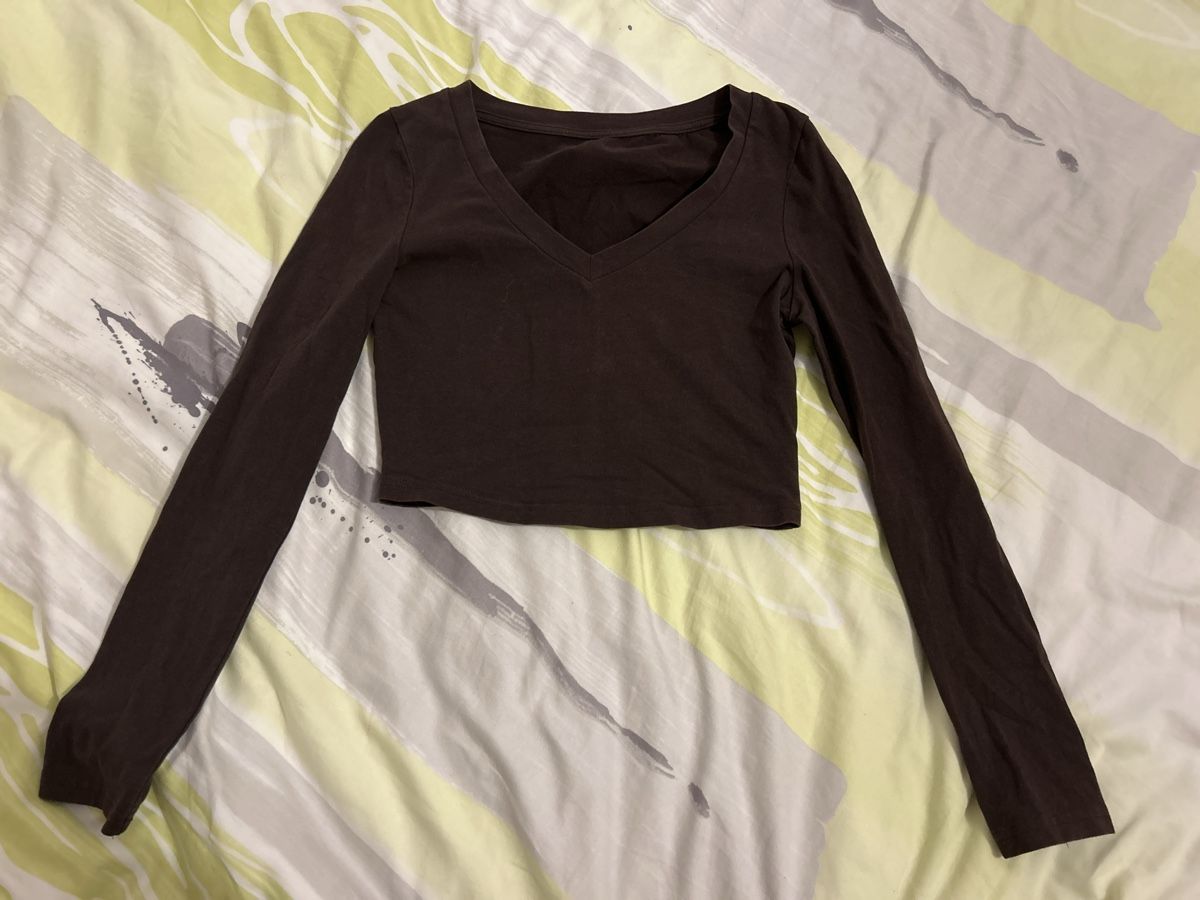 Tops: crop top manches longue S – Gebraucht aus Orsières von champ10