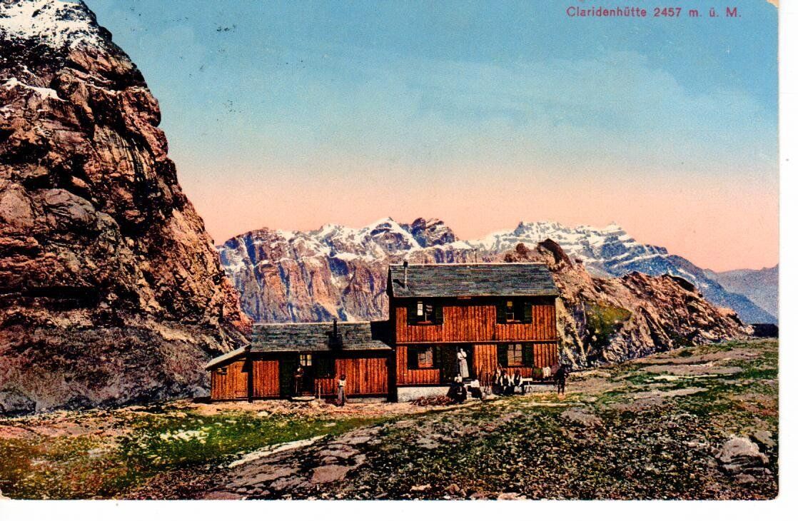 Cartoline postali: Claridenhütte 1917 – Usato da Wolhusen venduto da Curver9