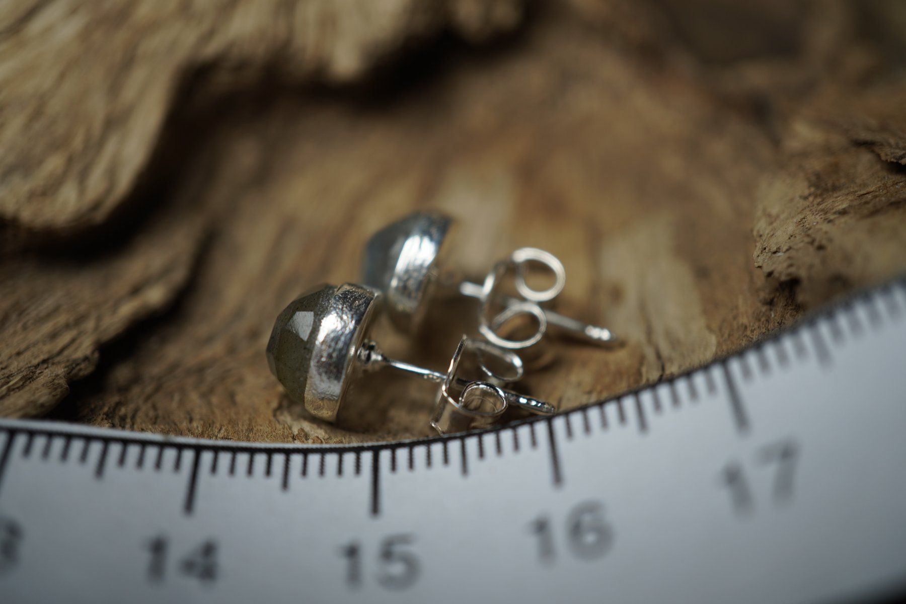 Orecchini pendenti & Orecchini a lobo: Labradorit  8mm    Edel Ohrstecker     925 Silber – Nuovo e nell'imballaggio originale da Balgach venduto da top_silver 3