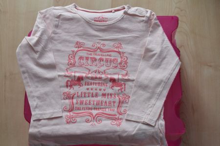 Shirt langarm rosa, Gr. 86/92