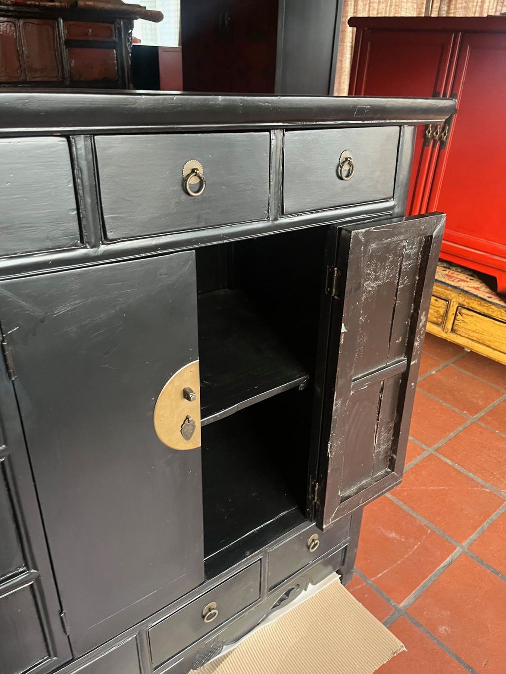 Kommoden: Asiatischer Schrank, Sideboard, Kommode, schwarz – Neu (gemäss Beschreibung) aus Cham von mjg1901 8