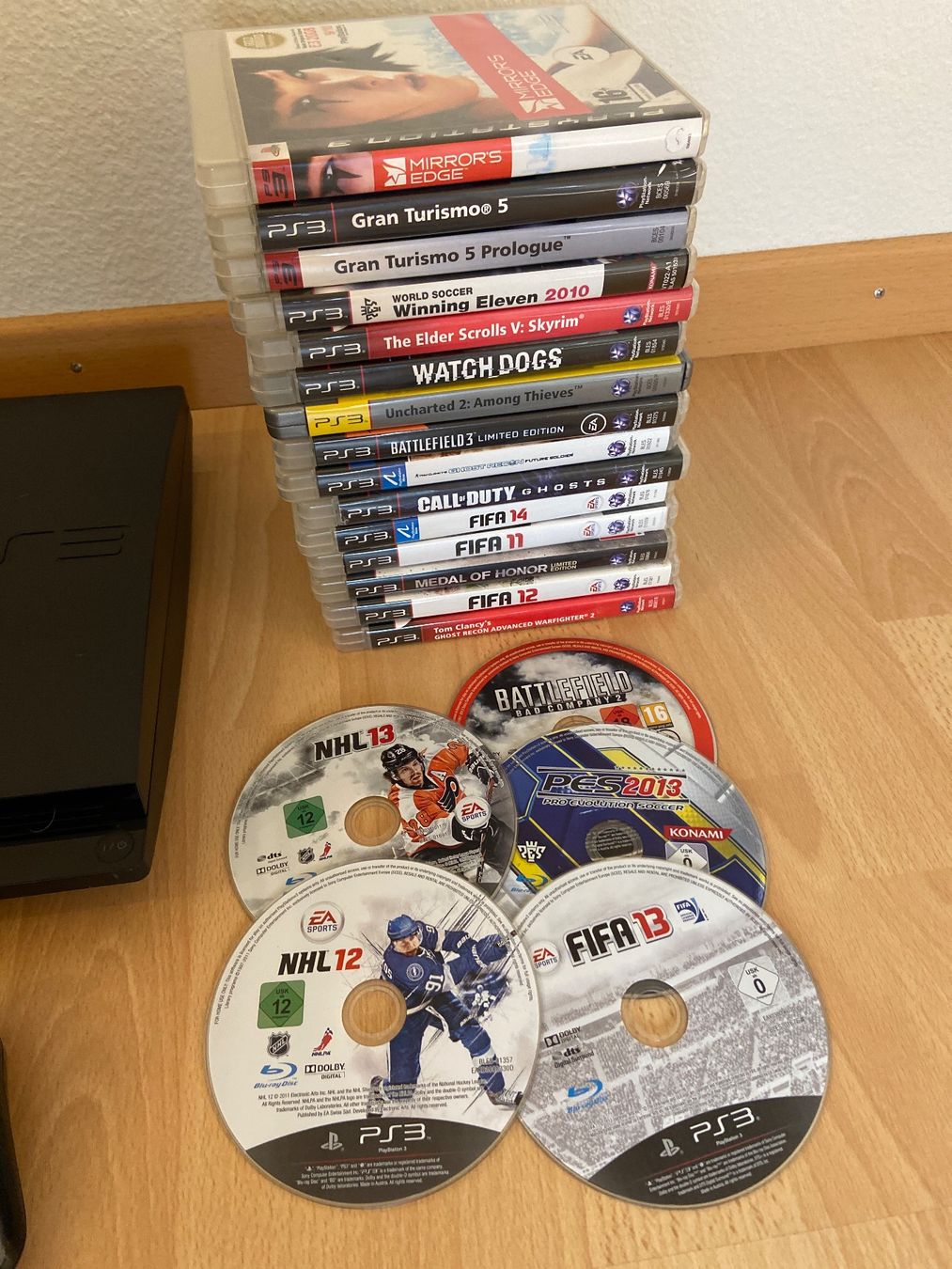 Sony Konsolen: PS3 Konsole mit 20 Spielen – Gebraucht aus St.gallen von taduz 1