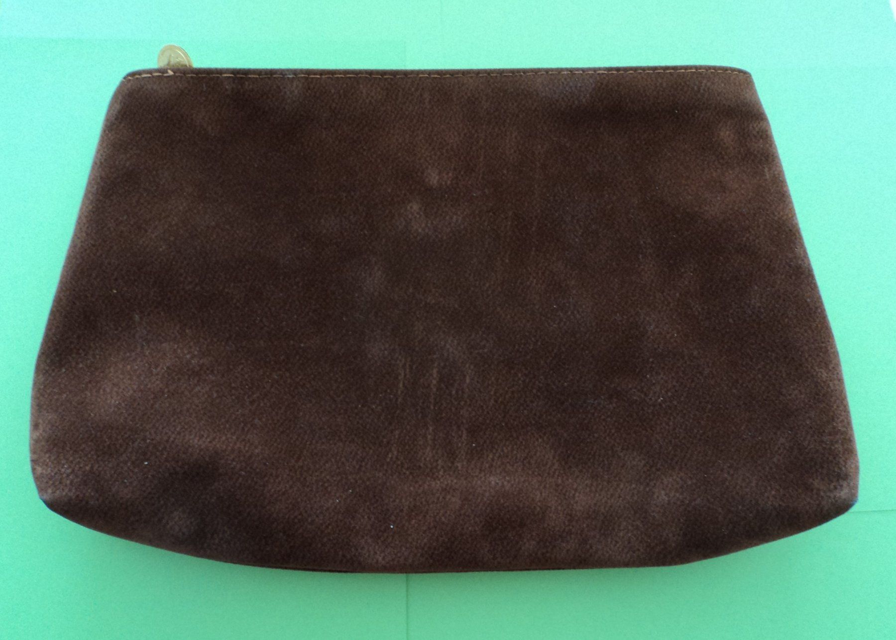 Taschen für Damen: Pochette vintage marron en velours. – Gebraucht aus Basel von maripas17 1