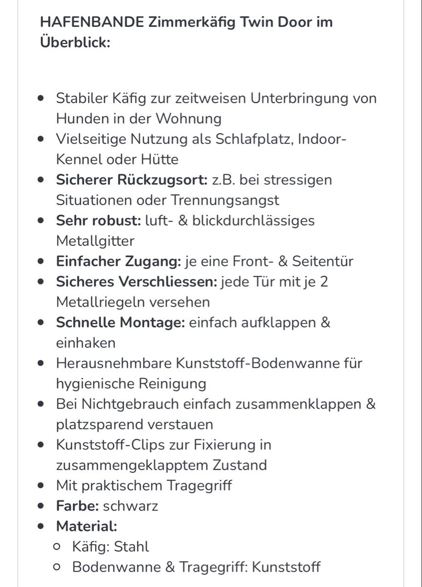 Liege- & Schlafplätze: Hunde Zimmerkäfig / Hundebox – Gebraucht aus Wetzikon ZH von nin_yjd7 4
