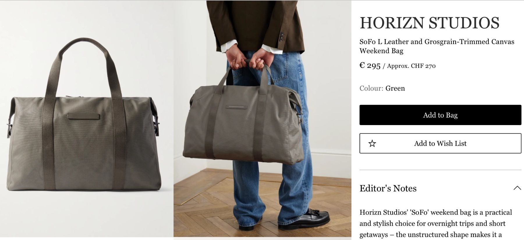 Borse: Horizn Studios SoFo L Weekend Bag CHF 270 – Nuovo (secondo la descrizione) da Unterseen venduto da SONY-CoolGo