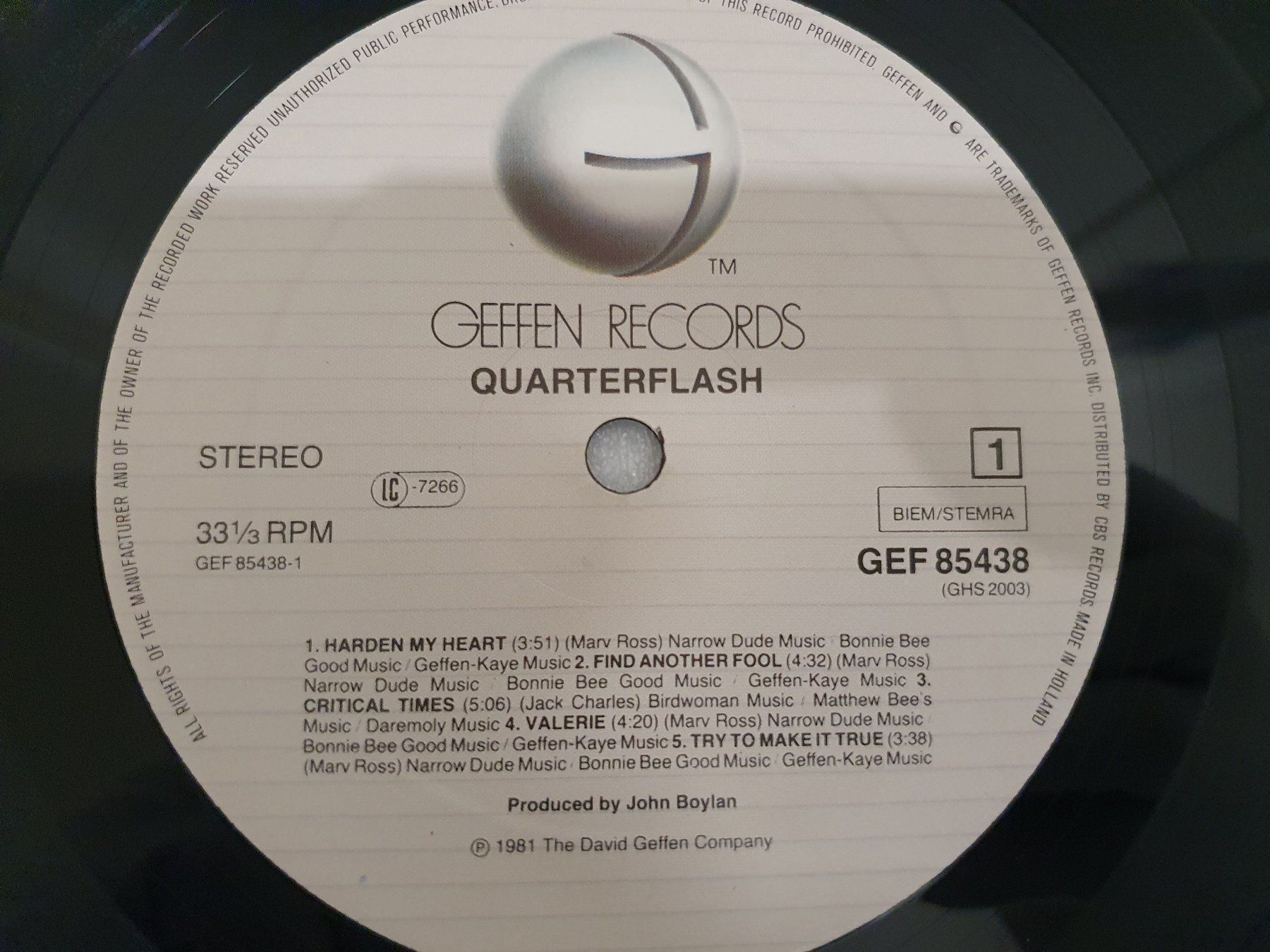 Schallplatten: Quarterflash – Quarterflash – Gebraucht aus Uster von  3