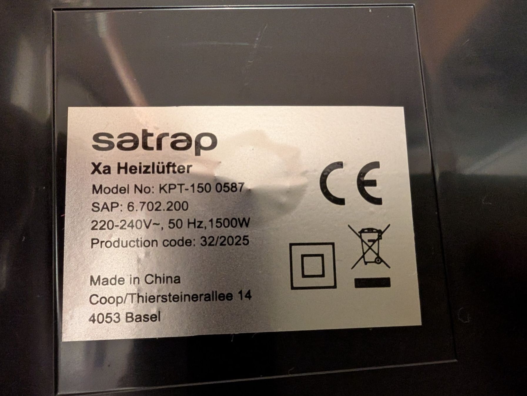 Radiatori: Satrap Heizlüfter XA - Neuwertig – Usato da Jona venduto da Maxi015 3