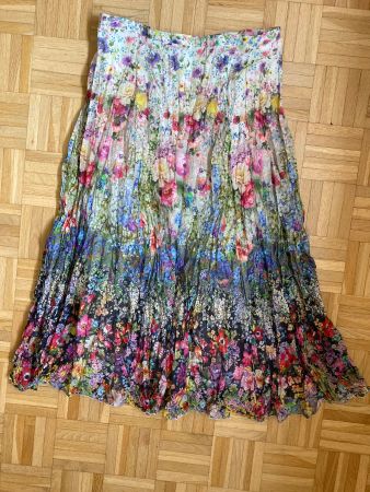 Peter Hahn Crinkle Rock BW Seide Floral 42 NEU Boho Hippie