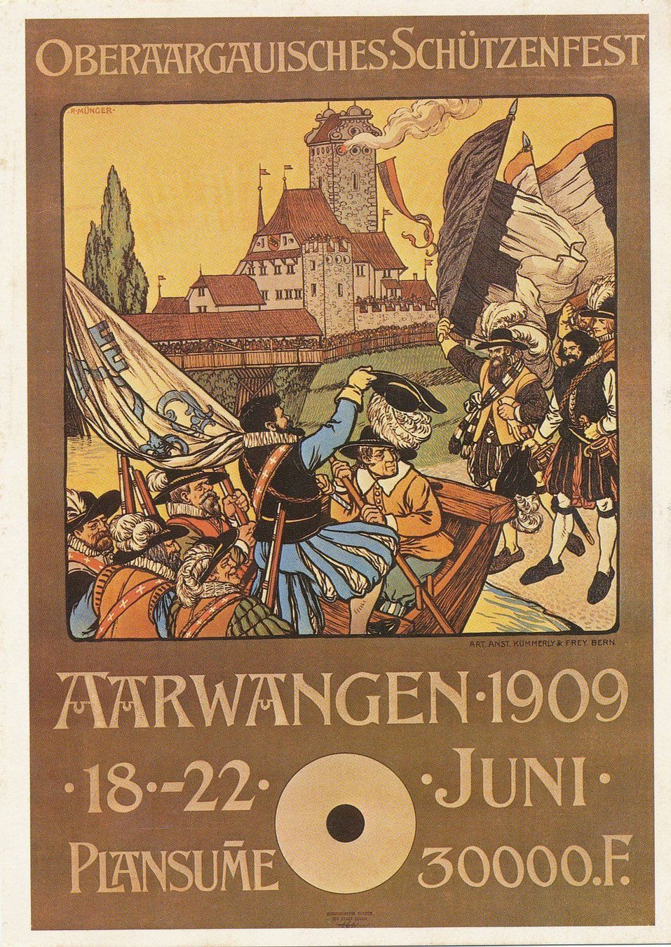 Ansichtskarten: Ansichtskarte Repro Plakat 1909 Biregg Verlag – Neu und originalverpackt aus Neuenegg von muenzenweber-ch