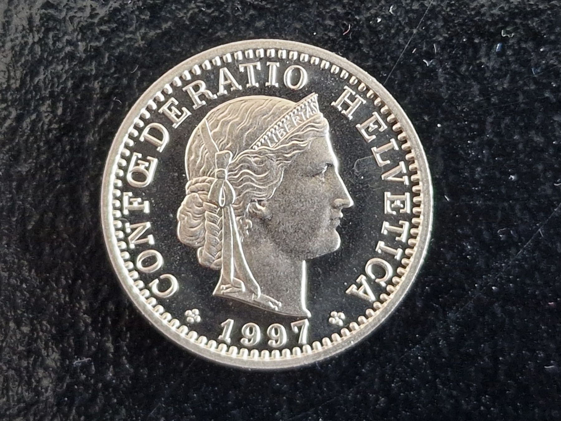 Alle Münzen: Schweizer 20 Rappen 1997- STGL – Neu (gemäss Beschreibung) aus Winznau von Joachim68 2