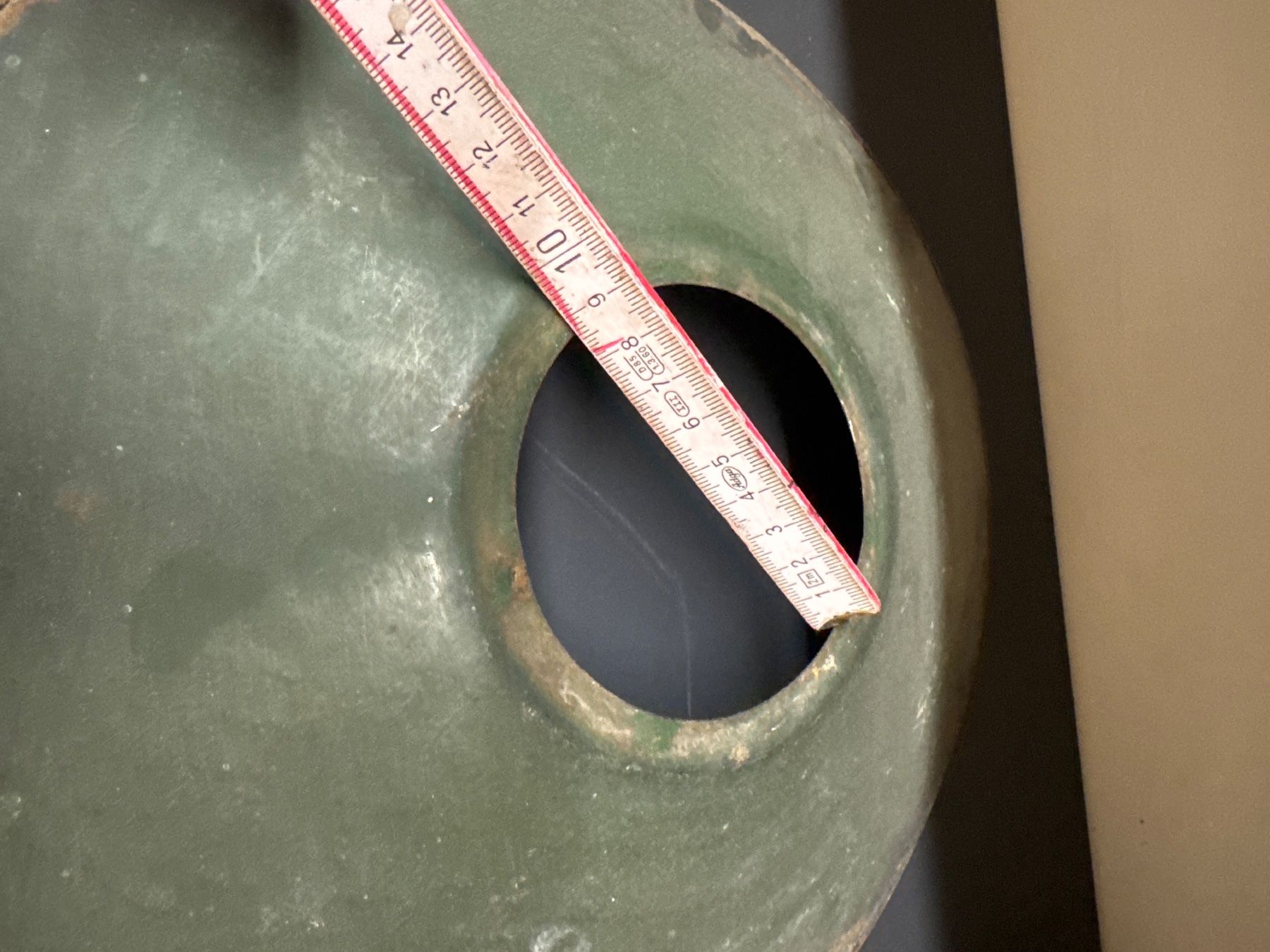 Paralumi: Lampe abat-jour vintage vert – Usato da Lajoux JU venduto da Briard0 1