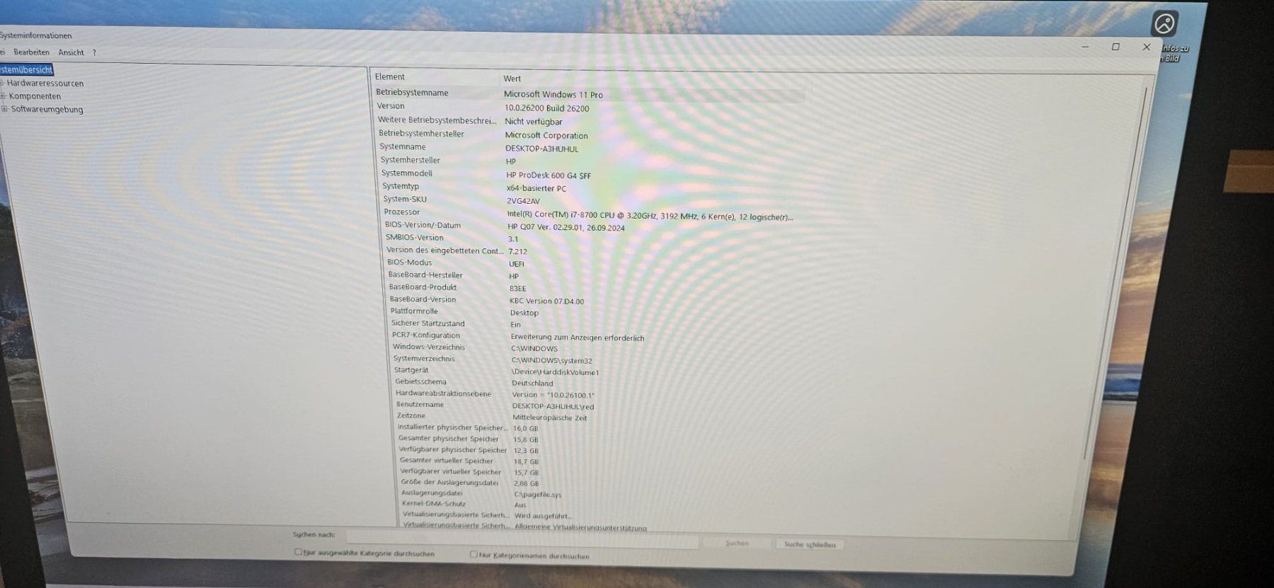 Hewlett Packard PCs: Komplett PC mit Windows 11 – Gebraucht aus Rüti ZH von WOA-Schweiz 2