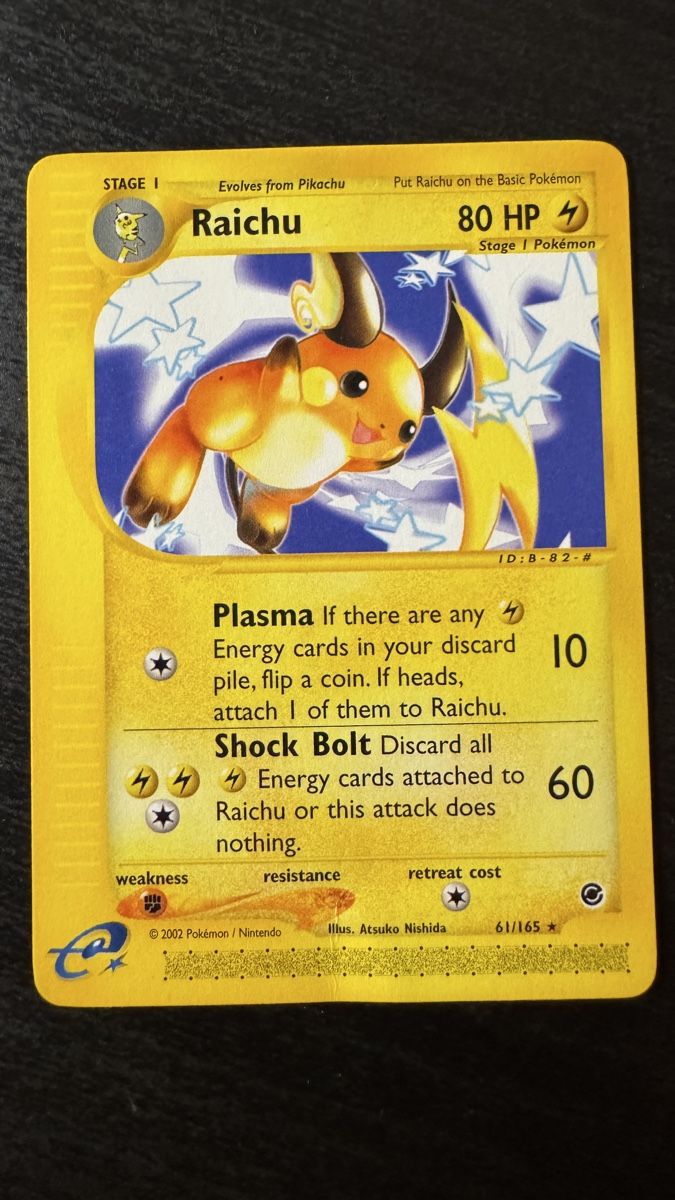 Pokémon Carte collezionabili: Raichu (EX 61) Expedition  – Usato da Belprahon venduto da Rob_ain