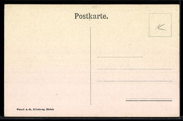 Cartoline postali: AK Interlaken, Unterseen, Ortspanorama mit Kahn – Usato da Berlin venduto da bartko-reher 1