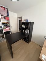 Schreibtisch mit Regal Schwarz