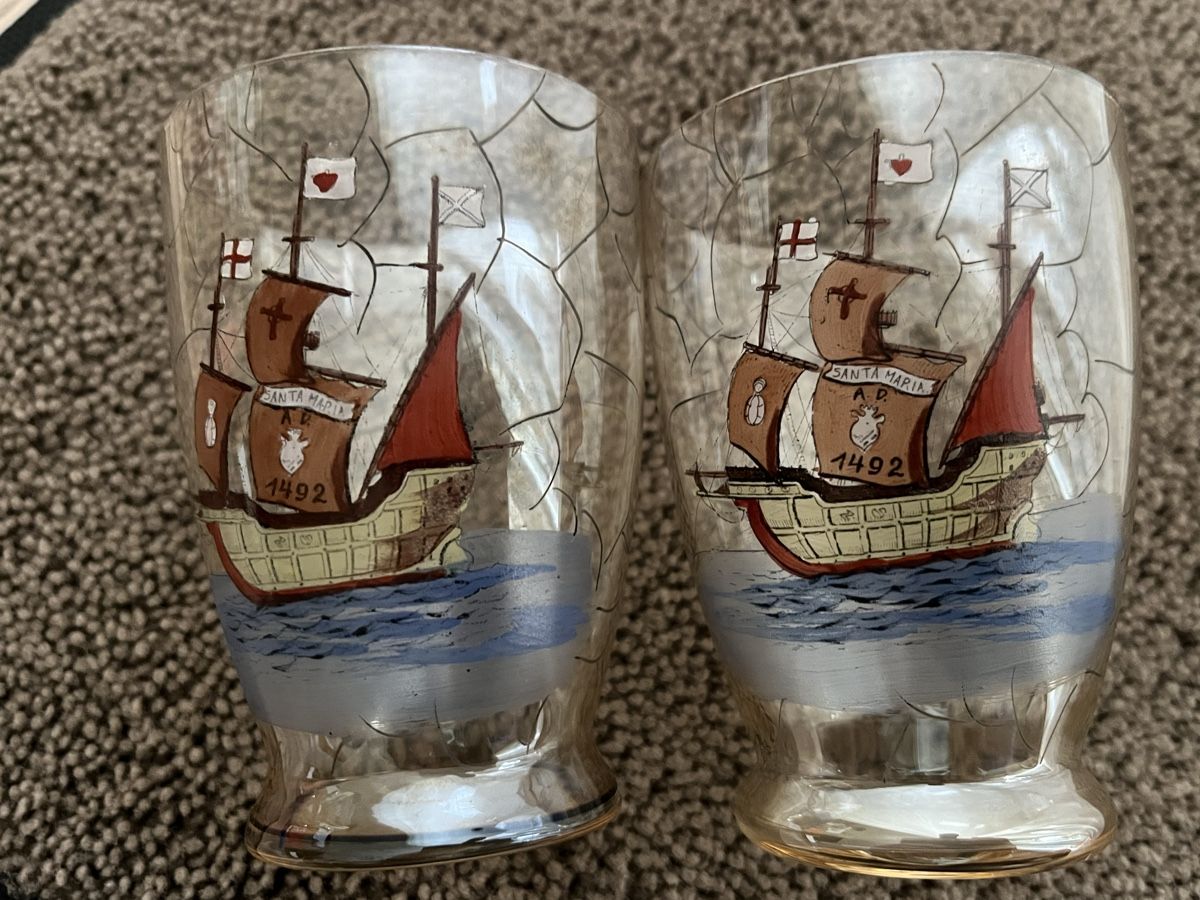 Caraffe: Böhmische Glaskaraffe Karel Palda mit 2 Gläsern – Usato da Romanshorn venduto da Apfelschuss 6