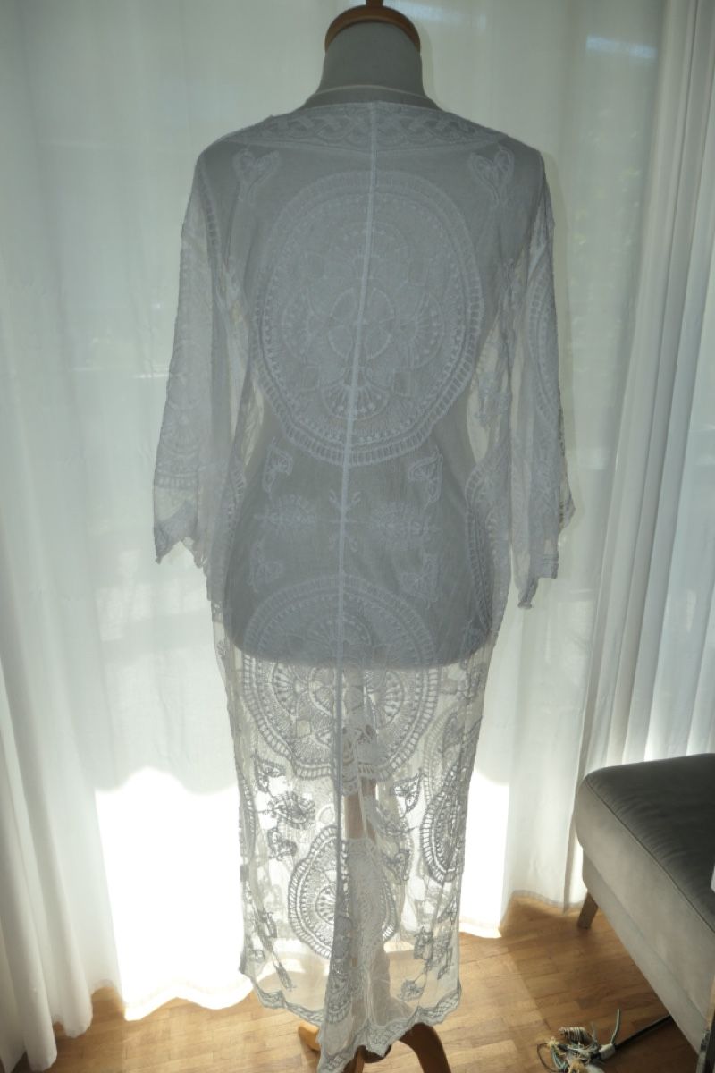 Arte internazionale: Damen Beach cover up boho weiss SpitzeGrösse S/M – Usato da Kriens venduto da phi_l95v 2