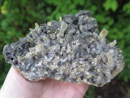 Nadelquarz mit Pyriten und Zinkblende, Bleiglanz ca. 528 gr.