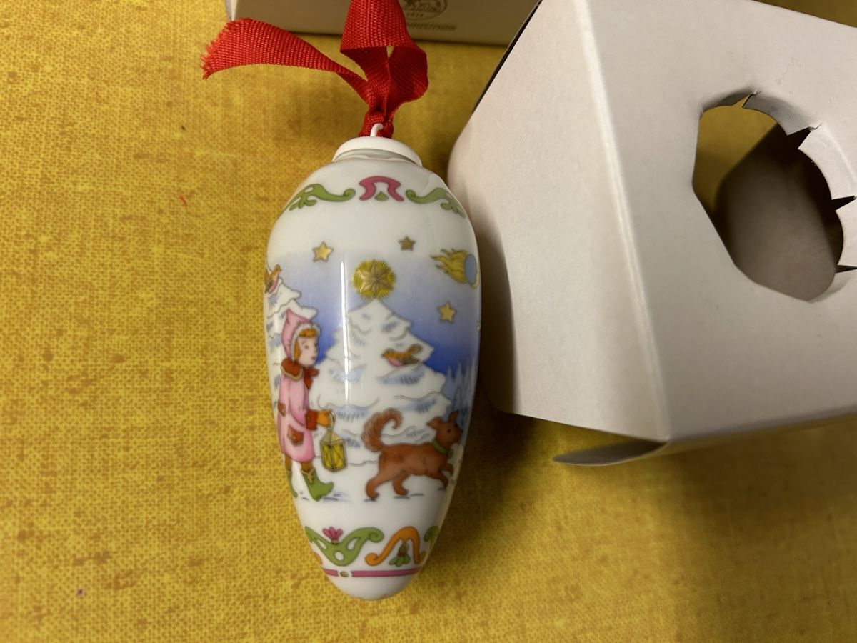 Hutschenreuther Tutte le decorazioni: Weihnachtszapfen 2000, limitiert, OVP – Nuovo e nell'imballaggio originale da Lanzenhäusern venduto da vic63 4