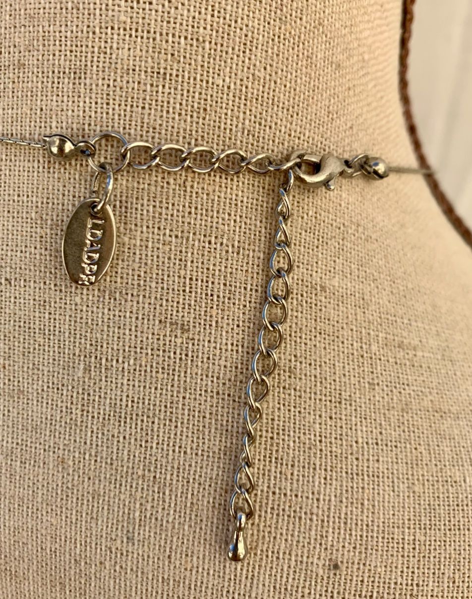 Catenine: Superbe collier LDADPR effet perle et verre brun taillé – Nuovo (secondo la descrizione) da Martigny venduto da only__you 3