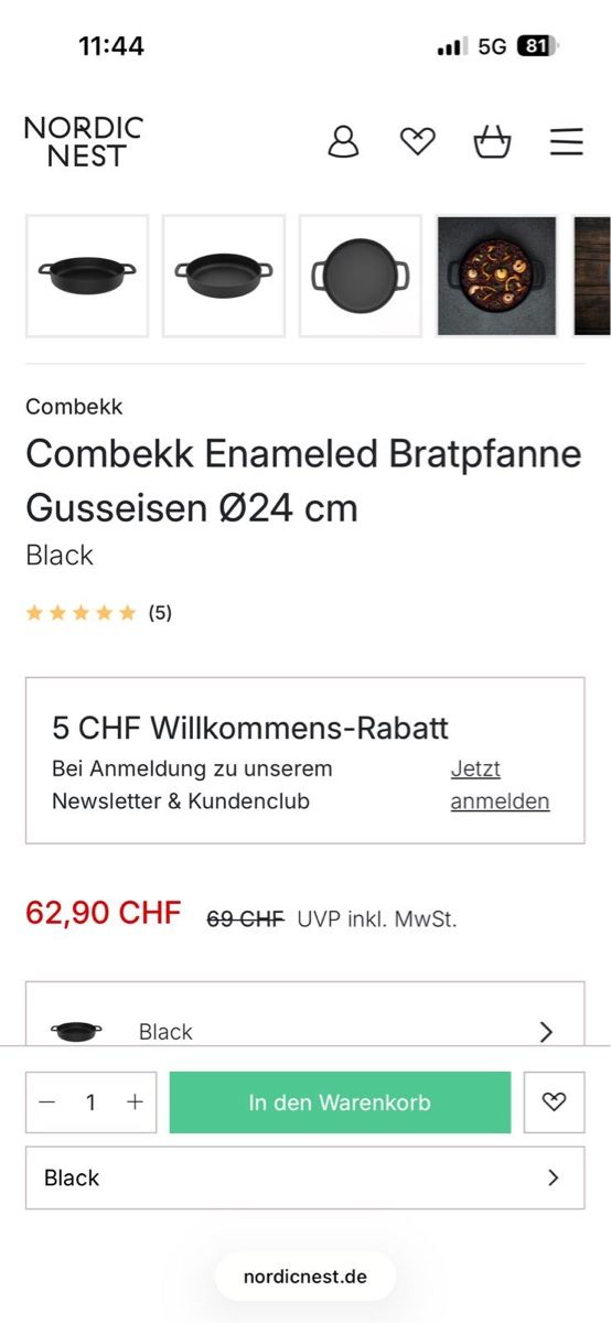 Poêles: Combekk Sous-Chef Bratpfanne 24cm d NEU – Neuf (Voir description) à Dietlikon par ciganolimao 5