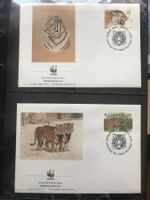 Russland 1993 WWF Sibirischer Tiger illustr. Ersttagsbriefe