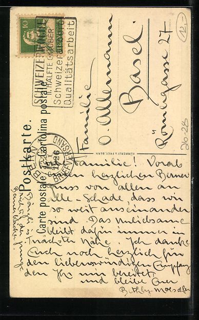 Cartes postales: Bern, Hollaender- und Kaefigturm, 1926 – D'occasion à Berlin par bartko-reher 1
