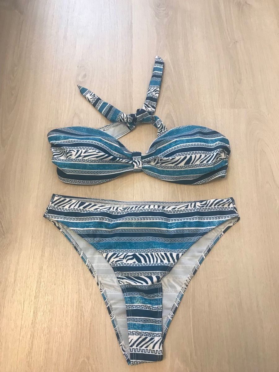 Costumi da bagno & Bikini: Sommer Bikini Set, Blau/Weiss, Neu! – Nuovo (secondo la descrizione) da Dübendorf venduto da nela123 1