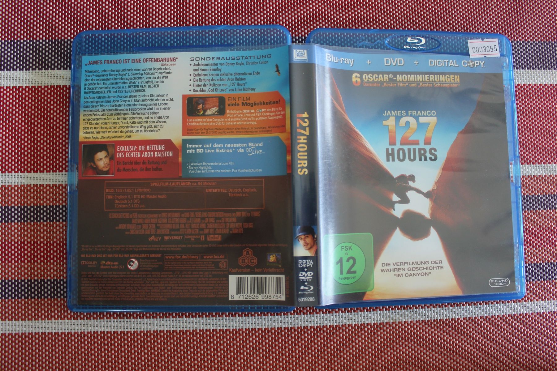 Tutti i DVDs: 127 Hours James Franco Blu-Ray 3055 – Usato da Geroldswil venduto da schlumpf1969