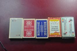5 jeux de cartes de 32 cartes