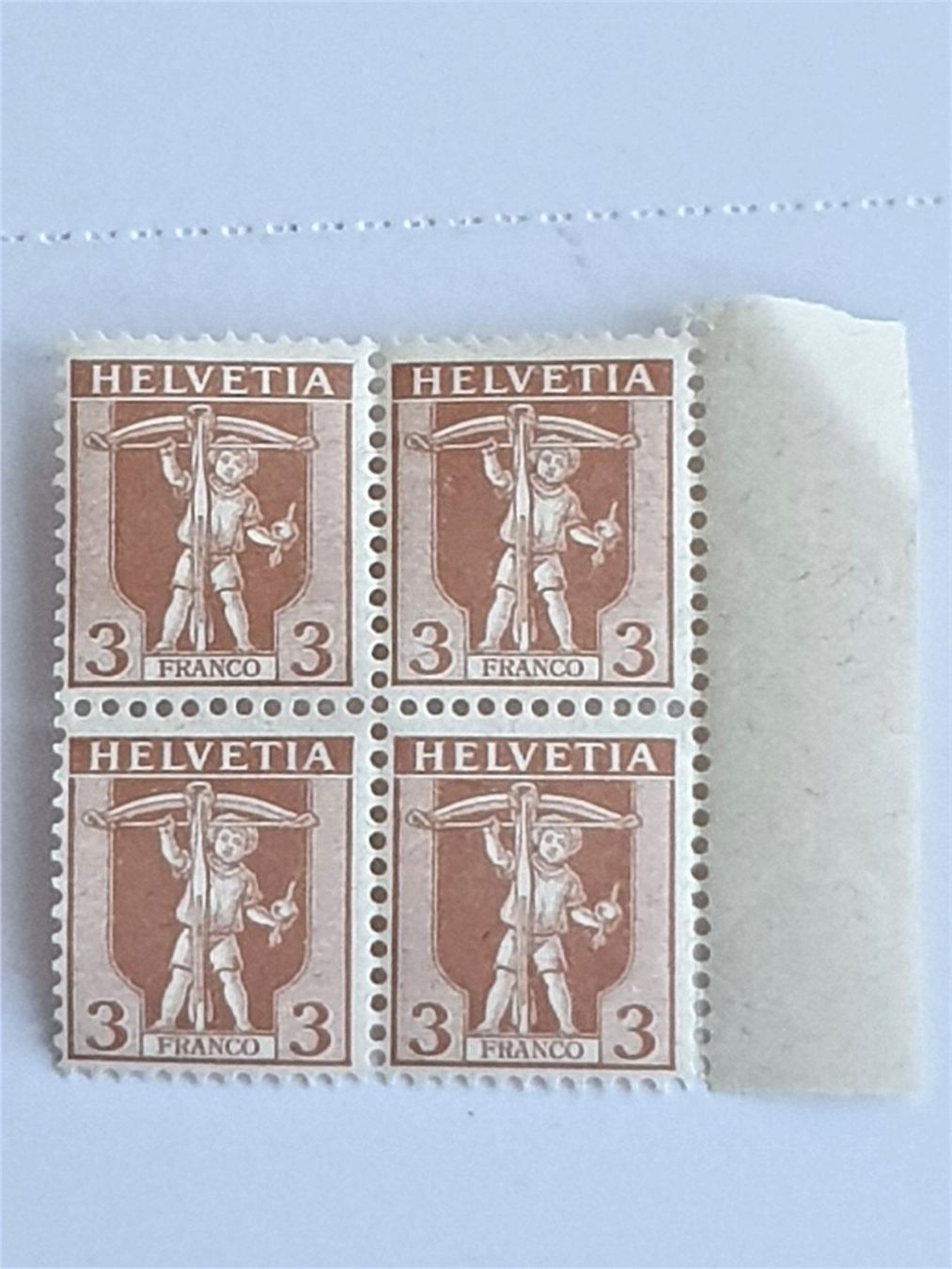 Alle Briefmarken: (178)  1907  in 4er-Blocks mit Abart – Gebraucht aus Schwarzhäusern von Inot3 4