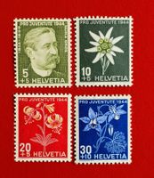 PRO JUVENTUTE SATZ 109 - 112 1944** POSTFRISCH