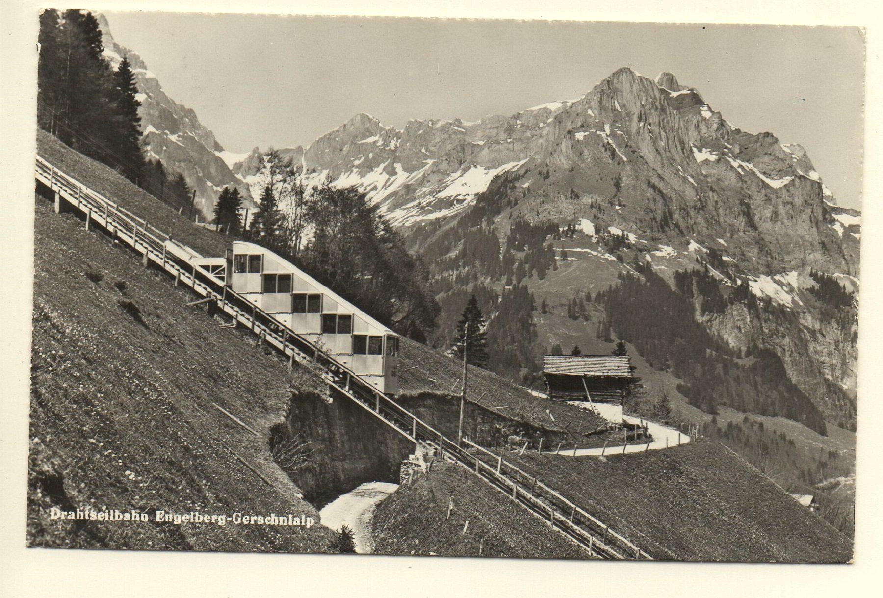 Cartoline postali: ENGELBERG Drahtseilbahn Gerschnialp – Usato da Jona venduto da philajona