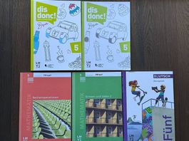 Schulmaterial 5. Klasse Franz, Mathe, Deutsch 5 Hefte