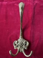 Vintage Messing Kleiderhaken, Wandhaken Garderobe Goldfarbig