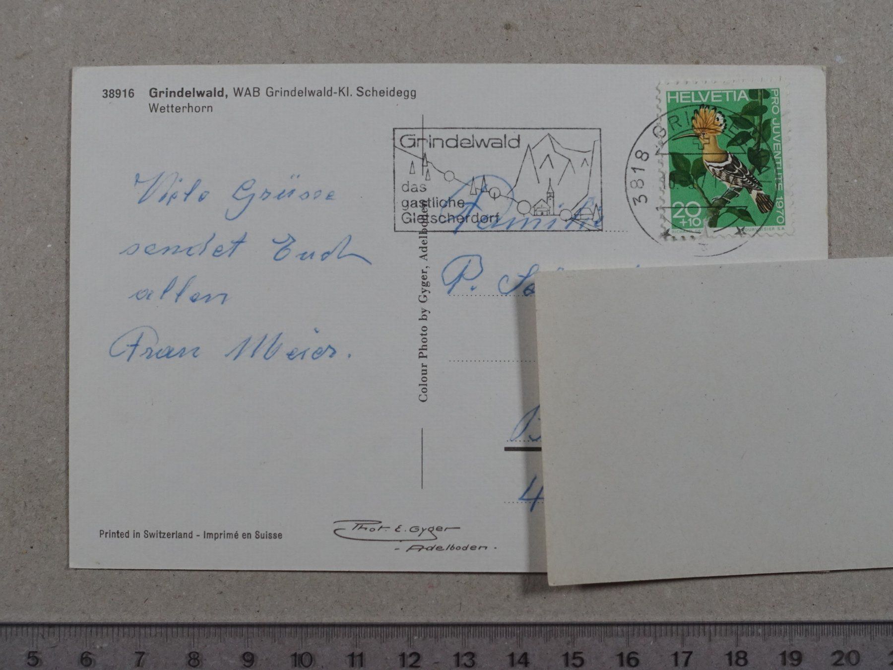 Cartoline postali: Grindelwald, 1971 – Usato da Lenzburg venduto da fh1 1