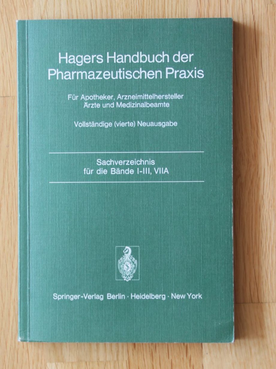 Bücher: Hagers Handbuch der pharmazeutischen Praxis – Gebraucht aus Kölliken von Ant_ghc7 2